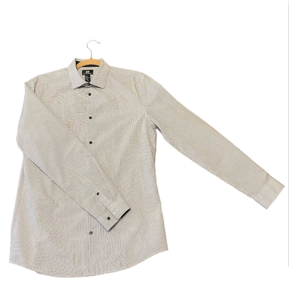 dapper H&M mens dress shirt size M